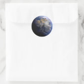 Blue Earth van Space Inspirerend Ronde Sticker (Tas)