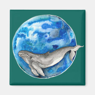 Blue Earth Whale Magneet