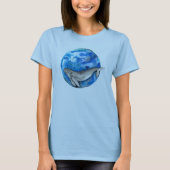 Blue Earth Whale T-shirt (Voorkant)