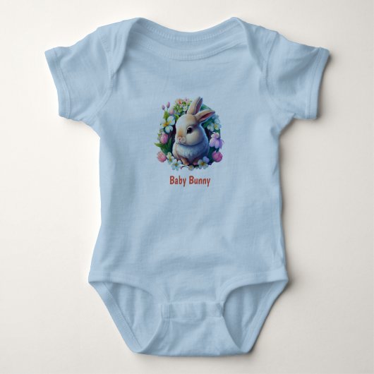 Blue Easter Baby Bodysuit voor jongens (Voorkant)