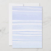 Blue Easter Brunch Bunny Invitation - Waterverf Kaart (Achterkant)