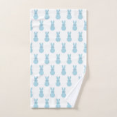 Blue Easter Bunny Bath Towel Set Bad Handdoek (Handdoek)