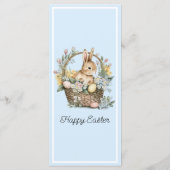 Blue Easter Bunny Menu (Achterkant)