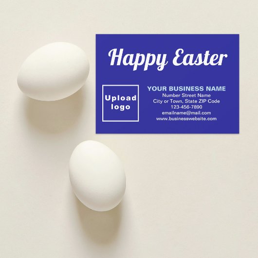 Blue Easter Business Flat Wenskaart Kaart