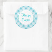 Blue Easter Gingham Stickers (Tas)