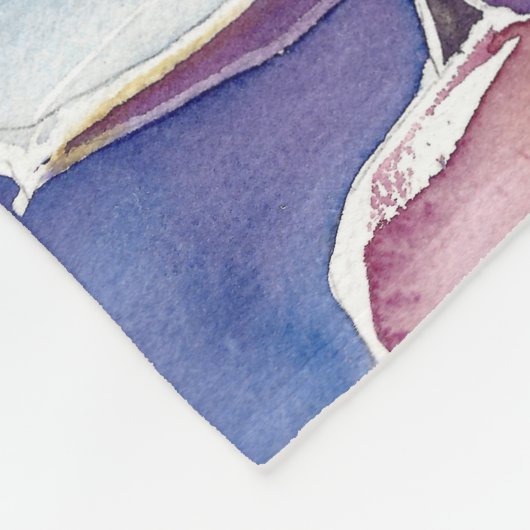 Blue Echeveria Succulent Fleece Blanket, 3 maten Deken (Hoek)