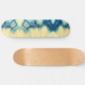 Blue Ecru Agate Geode Gemstone Crystal Pattern Skateboard (Horizontaal)
