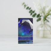 Blue Edelsteen Crystal Psychische Tarot Reader QR- Visitekaartje (Staand voorkant)