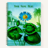 Blue Egyptian Water Lily / Lotus Journal (Devant)