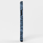 Blue Eiffel Tower Grunge Coque-Mate coque iphone (Dos/Droite)