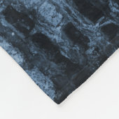 Blue Eiffel Tower Grunge Fleece Blanket Deken (Hoek)