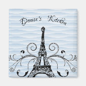 Blue Eiffel Tower Magnet (Devant)