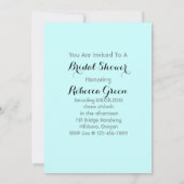 Blue Eiffel Tower vrijgezellenfeest van Parijs Kaart (Achterkant)