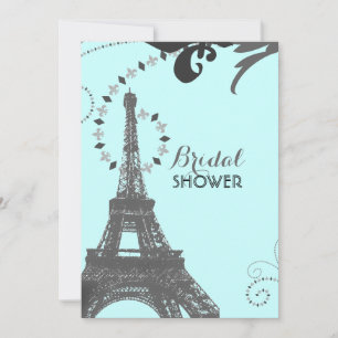 Blue Eiffel Tower vrijgezellenfeest van Parijs Kaart