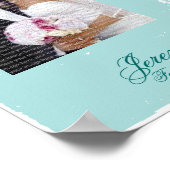 Blue Eiffel Tower Wedding Framed Foto Poster (Hoek)