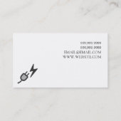 Blue Electric, Carte de visite électrique (Dos)