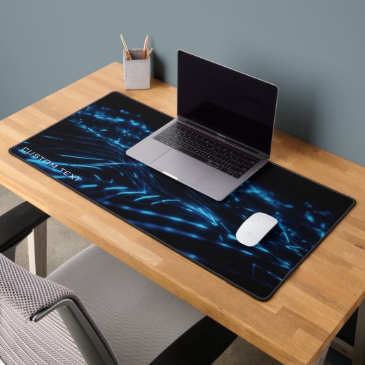 Blue Electric Neon Wave Custom Men Jeu étendu (Bureau 2)