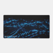 Blue Electric Neon Wave Custom Men Jeu étendu (Recto)