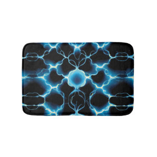 Blue Electric Synapse Repair Pattern Badmat