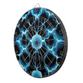 Blue Electric Synapse Repair Pattern Dartbord (Voorkant Rechts)