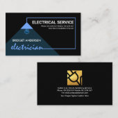 Blue Electro Electrice Service Visitekaartje (Voorkant / Achterkant)