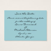 Blue Elegance Mini Sla de datum Kaart op (Achterkant)