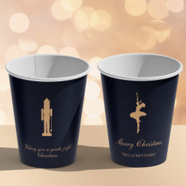 Blue elegant Nutcracker personalized cup Papieren Bekers