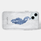 Blue Elegant Peacock op maat Case-Mate iPhone Case (Achterkant (horizontaal))