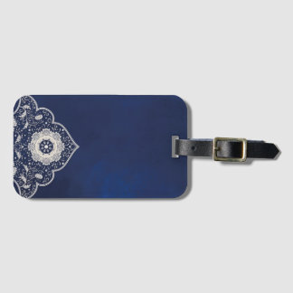  Blue elegant Turkish Design Bagagelabel