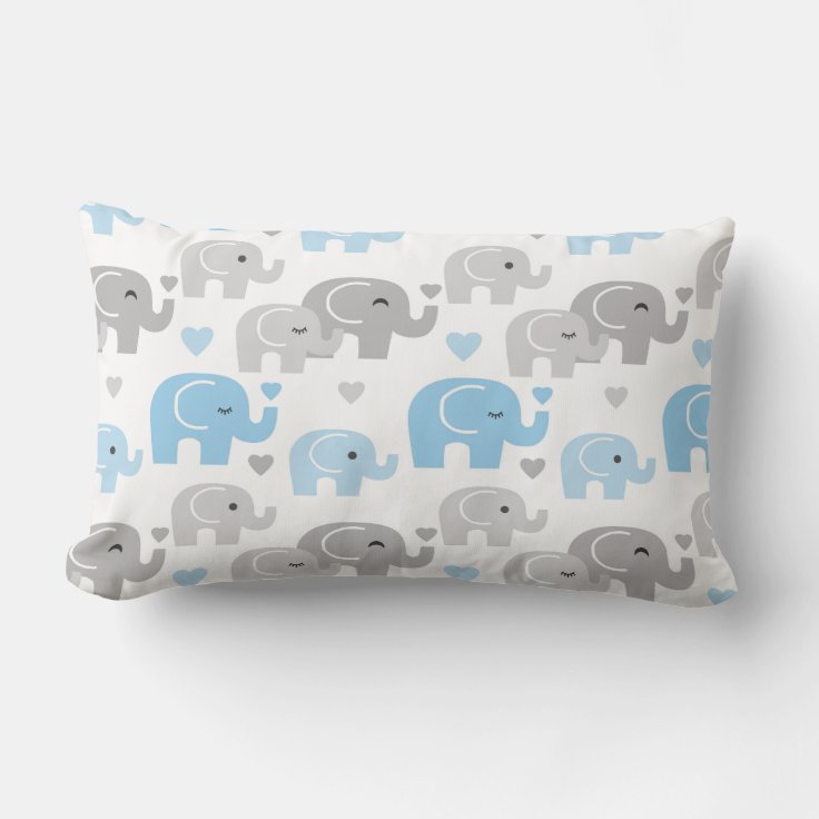 Magnetisch uitvinden Winkelier Blue Elephant Baby Boy Nursery Safari Animals Wieg Kussen | Zazzle.be