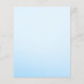 Blue Elephant Baby Boy Shower Predicted Game Flyer (Achterkant)