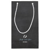 Blue Elephant Baby shower Hartelijk dank Klein Cadeauzakje (Achterkant)