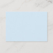 Blue Elephant Baby shower Snoep Gissing spel Visitekaartje (Achterkant)