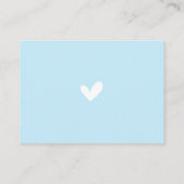 Blue Elephant Boy Luier Raffle Ticket Informatiekaartje (Achterkant)