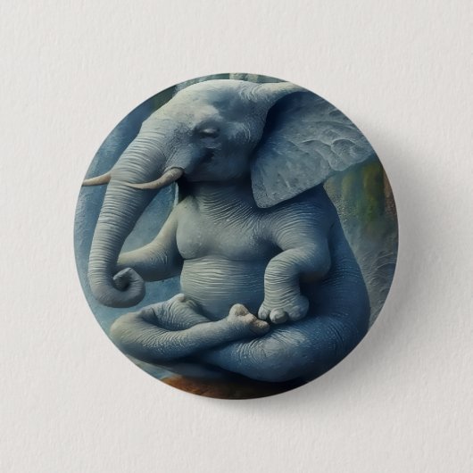 Blue Elephant Button (Voorkant)