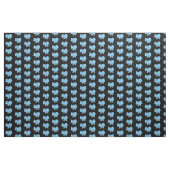 Blue Elephant Cartoon Pattern Stof (Yard (91,4 cm))
