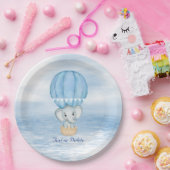 Blue Elephant Hete Luchtballon Papier Bord (Feest)