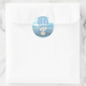 Blue Elephant Hete Luchtballon Sticker (Tas)
