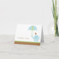 Blue Elephant Merci Cartes