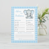 Blue Elephant Stars Baby Predication & Advice (Staand voorkant)