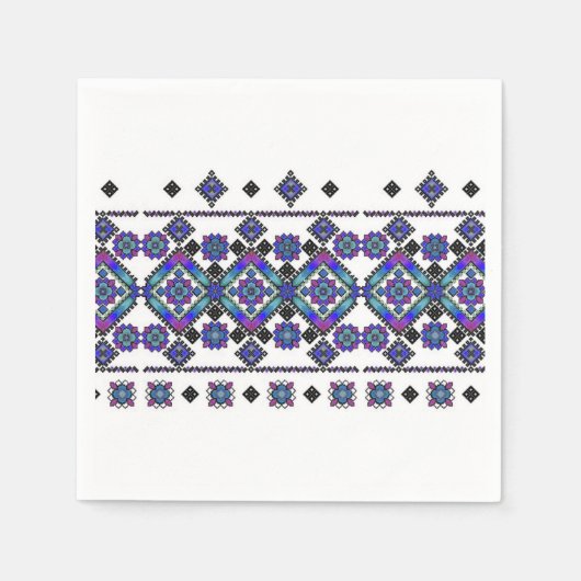 Blue Embroidery Servet (Voorkant)
