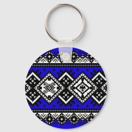 Blue Embroidery Sleutelhanger (Voorkant)