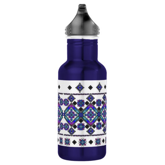 Blue Embroidery Waterfles (Rechts)