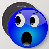 Blue Emoji Button (Voorkant /achterkant)
