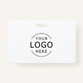 Blue Employee Staff ID Bedrijf Logo Badge (Achterkant)