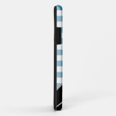 Blue En vichy Black Polka Dot iPhone 5 Coque (Dos/Droite)
