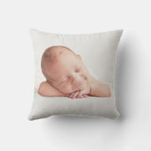 Blue En vichy Rocking Horse Baby Boy Birth Coussin (Verso)