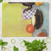 Blue Enamel Coffeepot van Vincent van Gogh Theedoek (Gevouwen)