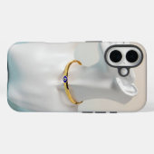 Blue Enamel Evil Eye Choker Necklace Case-Mate iPhone Case (Achterkant (horizontaal))