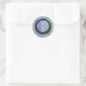 Blue Enso Zen Circle of Tranquility Stickers (Tas)